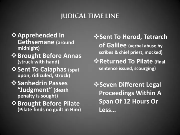 judical time line