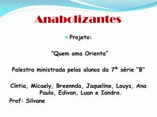 anabolizantes