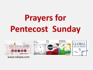 Prayers for Pentecost Sunday