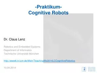 - Praktikum - Cognitive Robots