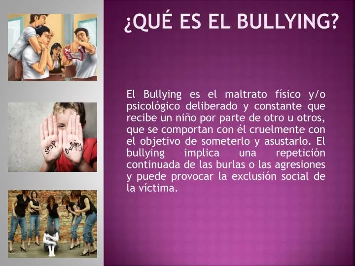 qu es el bullying