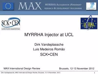 MYRRHA Injector at UCL