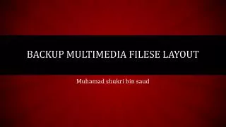 backup multimedia files e layout