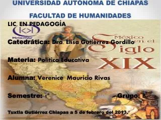 universidad aut noma de chiapas facultad de humanidades