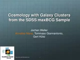 Cosmology with Galaxy Clusters from the SDSS maxBCG Sample