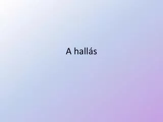 a hall s
