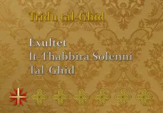 Exultet I t-Tħabbira Solenni Tal-Għid