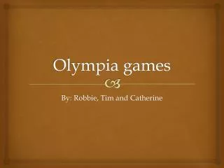 Olympia games