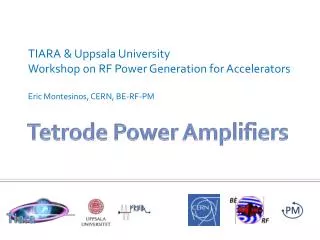 Tetrode Power Amplifiers