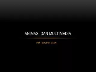 animasi dan multimedia