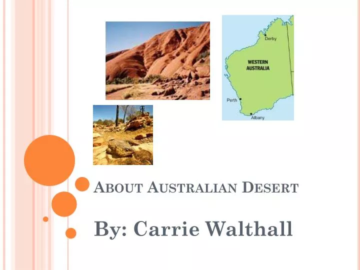 about australian desert