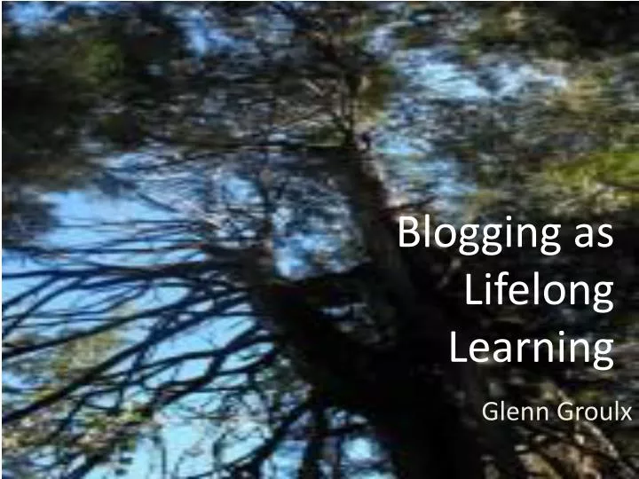blogging as lifelong learning