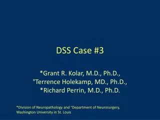 DSS Case #3