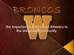 BRONCOS - slide 1