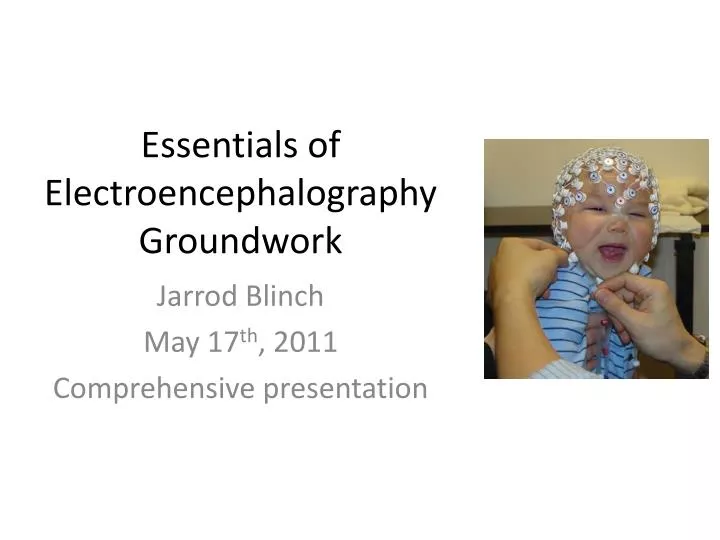 essentials of electroencephalography groundwork