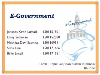 topik topik lanjutan sistem informasi 06 pfm