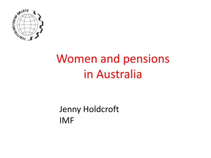 women and pensions in australia