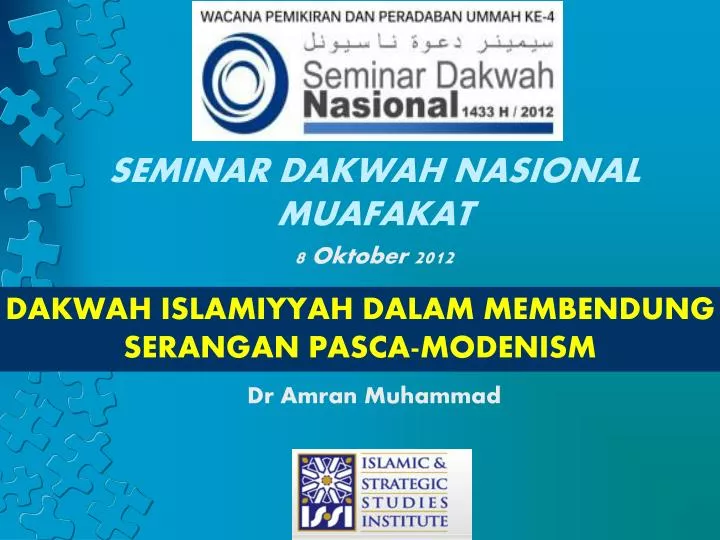 seminar dakwah nasional muafakat 8 oktober 2012 dr amran muhammad