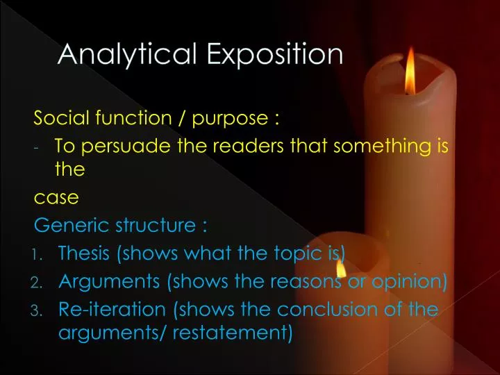 analytical exposition
