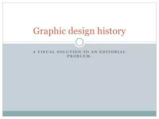 Graphic design history