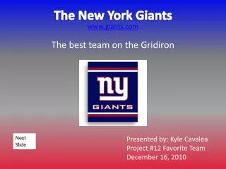 The New York Giants