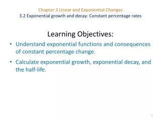 Learning Objectives: