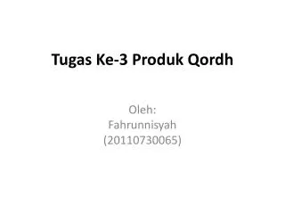 tugas ke 3 produk qordh