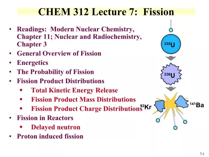 chem 312 lecture 7 fission
