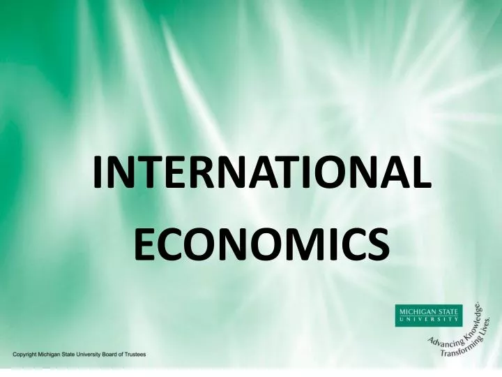 international economics