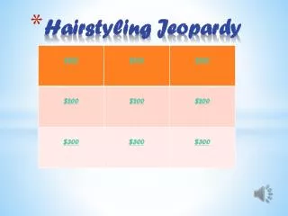 Hairstyling Jeopardy
