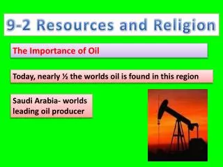 9-2 Resources and Religion
