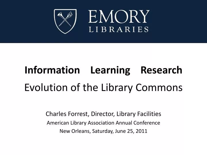 information learning research evolution of the library commons