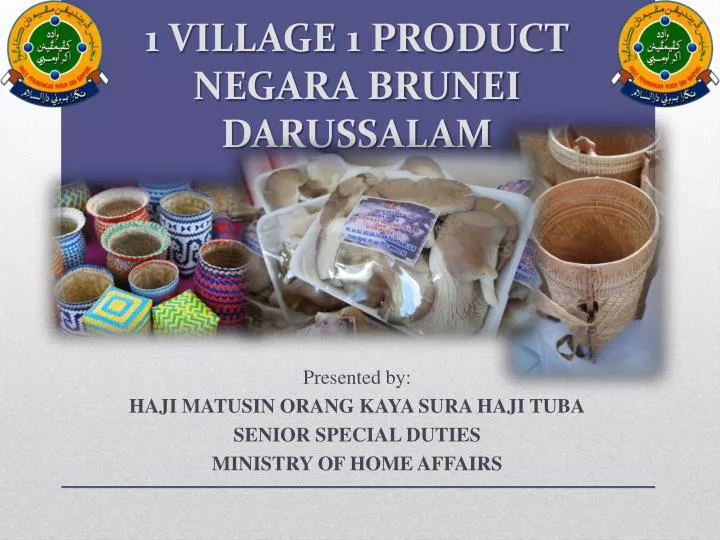 1 village 1 product negara brunei darussalam