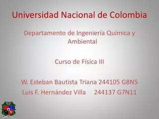 Universidad Nacional de Colombia