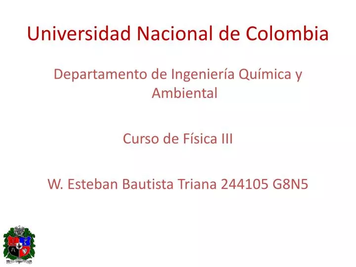 universidad nacional de colombia