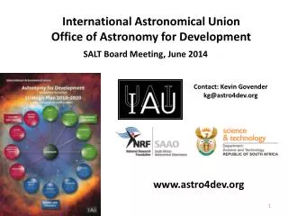 International Astronomical Union Office of Astronomy for Development