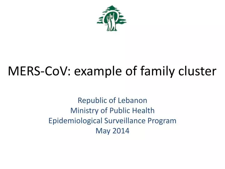 mers cov example of family cluster