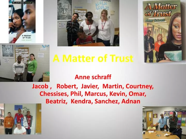 PPT - A Matter Of Trust PowerPoint Presentation, Free Download.