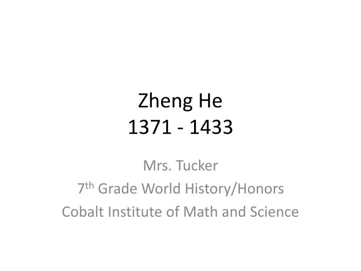 zheng he 1371 1433