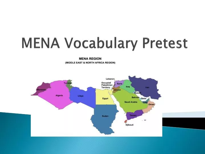 mena vocabulary pretest