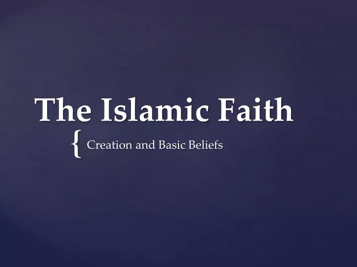 the islamic faith