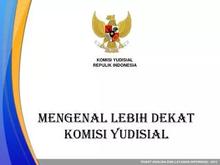 Mengenal Lebih Dekat Komisi Yudisial