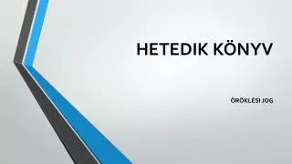hetedik k nyv