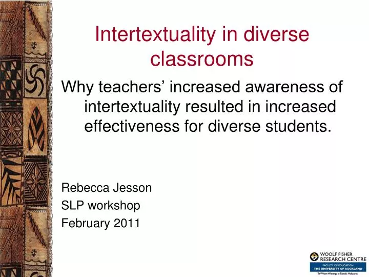 intertextuality in diverse classrooms