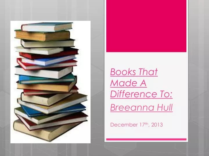 books that made a difference to