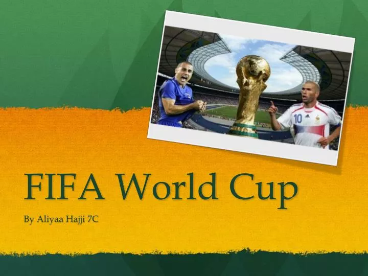 presentation of the world cup