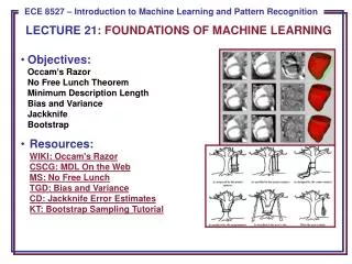 LECTURE 21: FOUNDATIONS OF MACHINE LEARNING