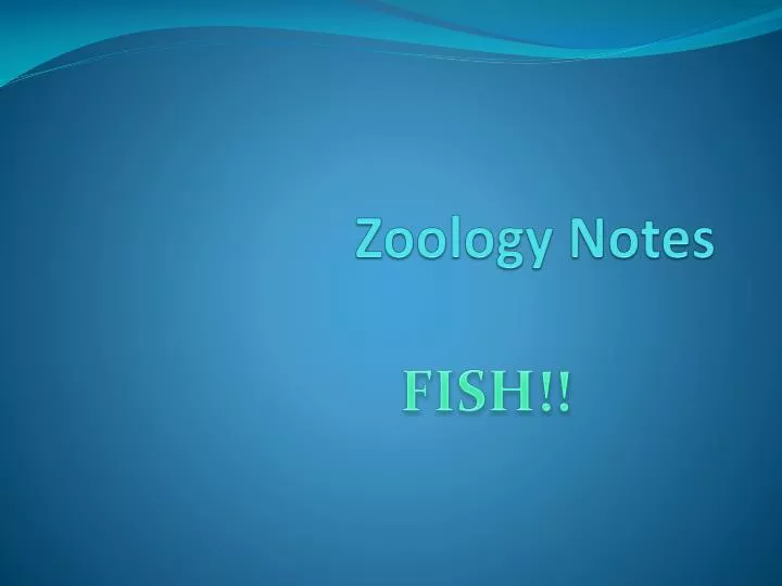 zoology notes