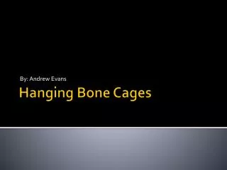 Hanging Bone Cages