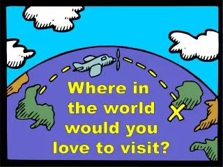 Where in the world would you love to visit?